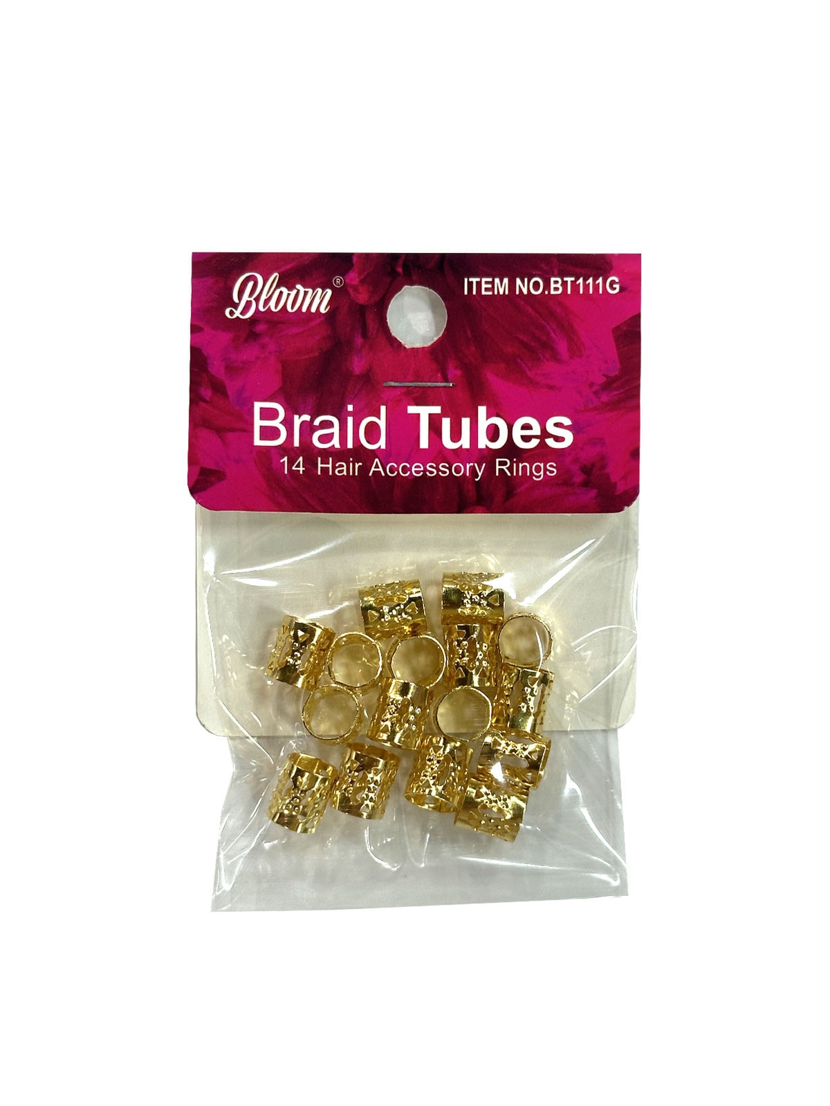 Bloom Braid Tubes - 14 Hair Accessory Rings - #BT111G